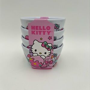 Hello Kitty Set of 4 Easter Spring Mini Plastic Bowls